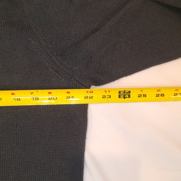 J Crew Large 1/4 Zip Sweater Black - Picture 3 of 6